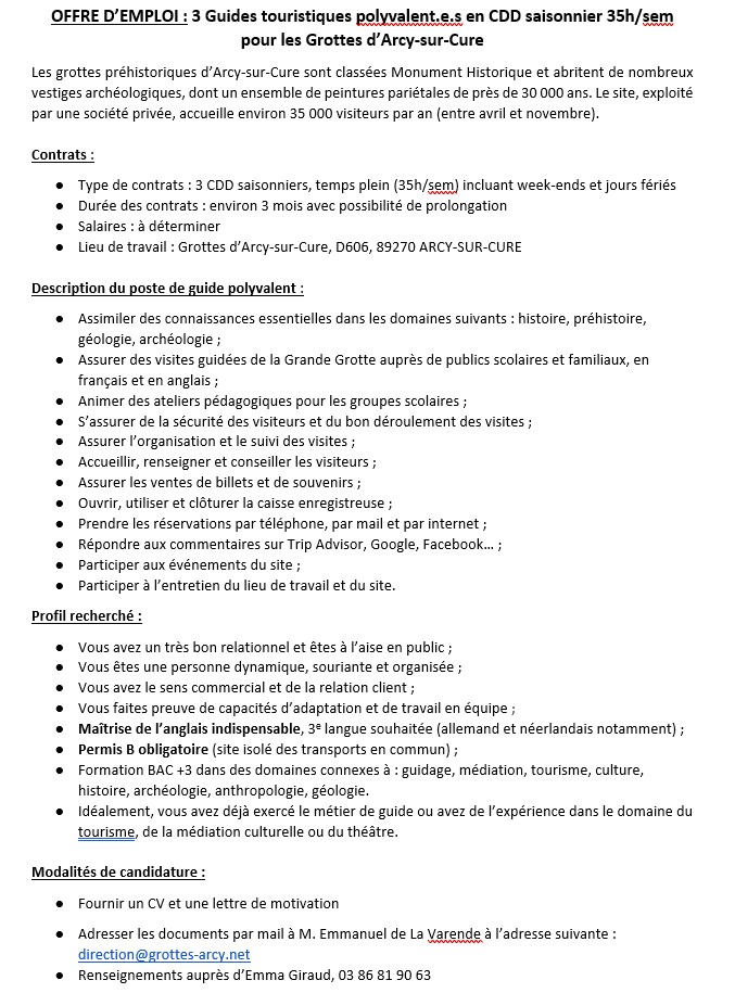 offre emploi Arcy